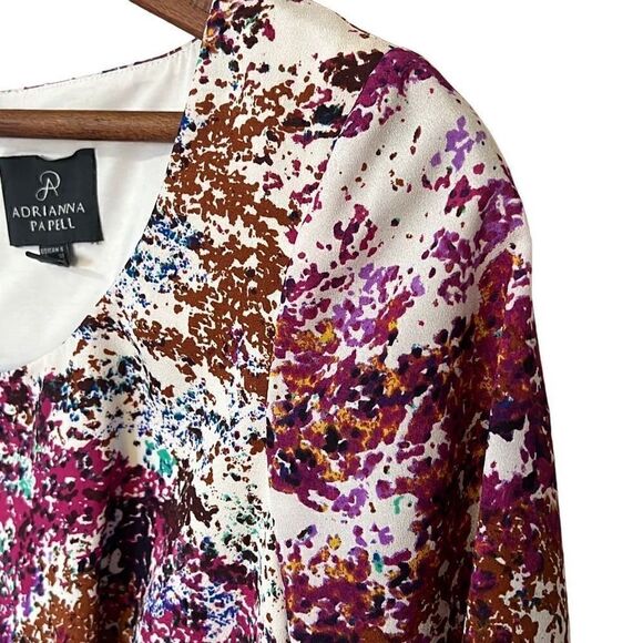 Adrianna Papell Multicolored Knee Length Cocktail Dress - Picture 3 of 7